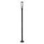 Lampadaire noir câblé à 1 lumière Charli (double)-832509395
