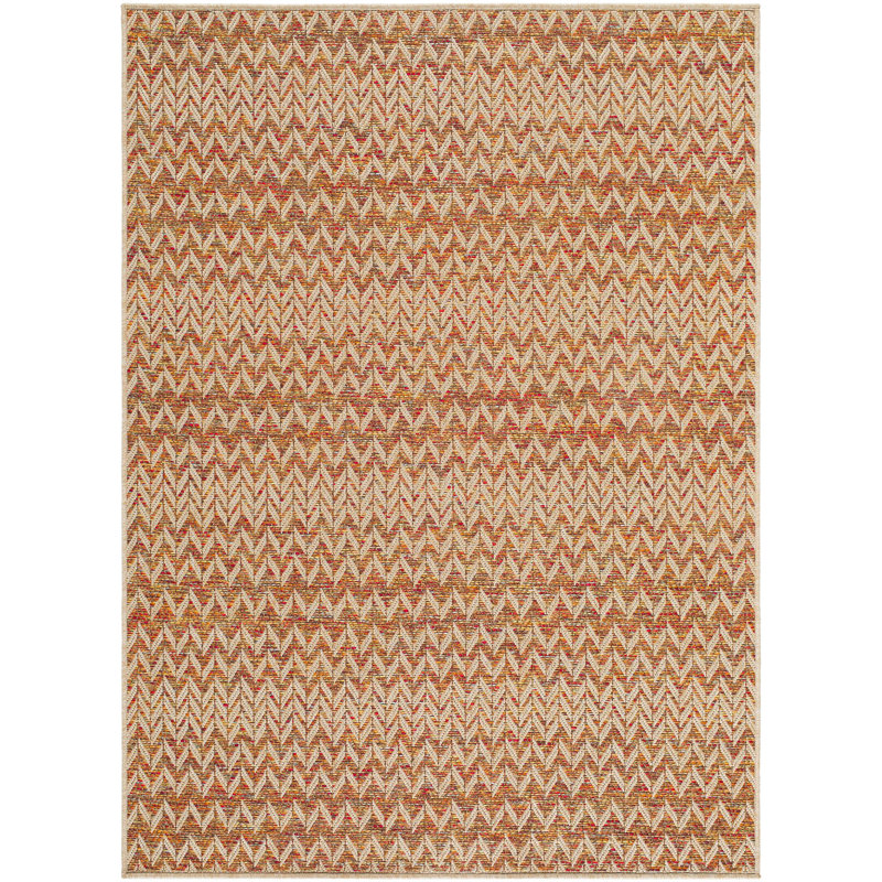 Tapis extérieur tissé à la machine Blunk Cottage CEE2301, Rectangle 5 pi x 7 pi