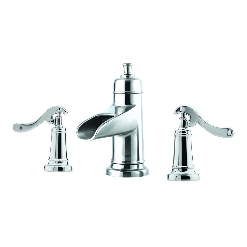 Ashfield Centerset Bathroom Faucet with Drain Assembly, Polished Chrome