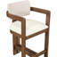 Tabouret de comptoir revêtu de tissu texturé Ravina-120673041-120673044