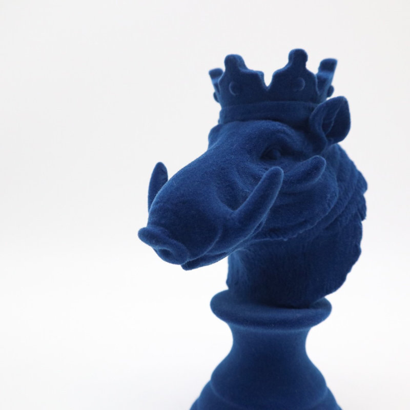 Sculpture Aadilynn Flock Design, Bleu