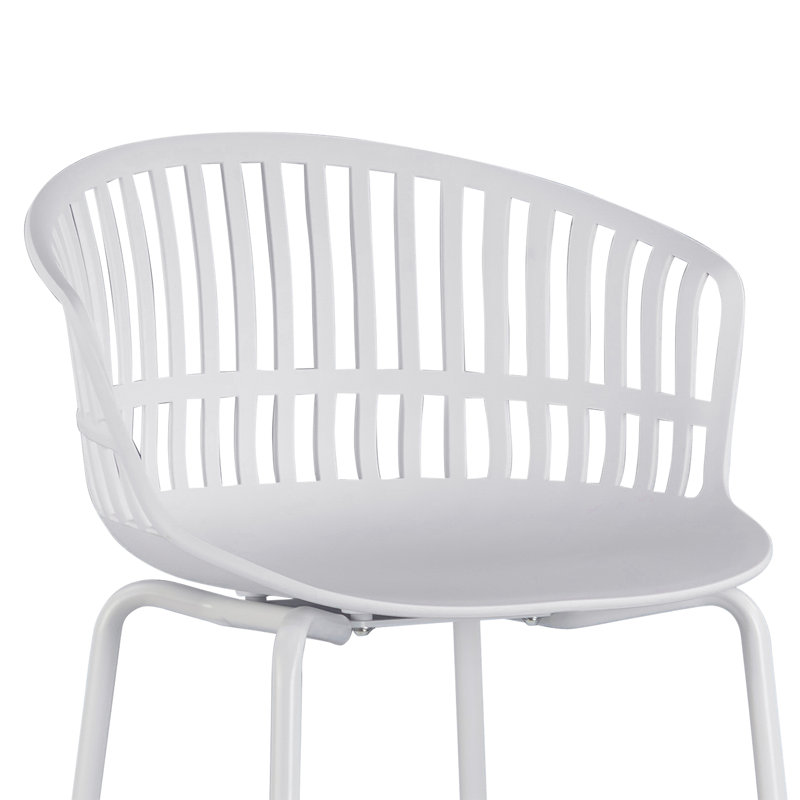 Tabouret Korrah, Tabouret de bar (siège d’une hauteur de 30 po), Blanc