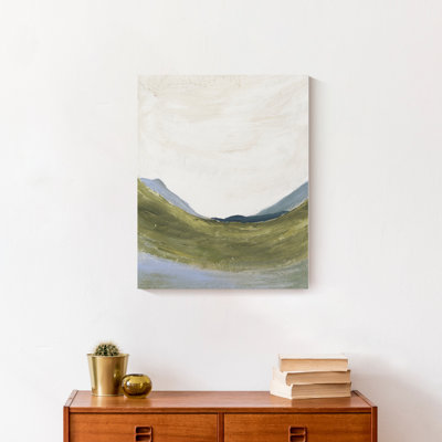 Paysage abstrait vert - peinture sur toile