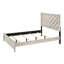 Lit double avec finition rustique et motif géométrique à chevrons pour une chambre à coucher élégante et confortable-1824606095