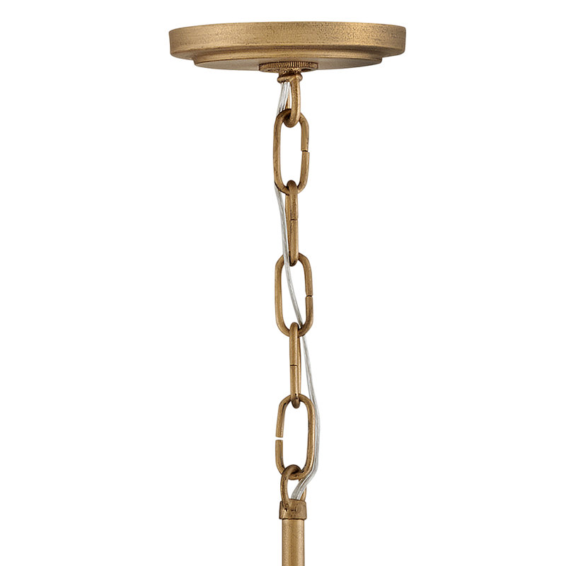Luminaire suspendu géométrique 1 lumière Marselle, Or bruni