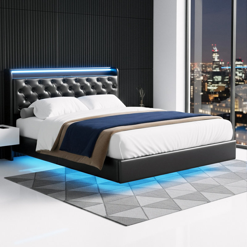 Upholstered Ottoman Bed, European Double (140 x 200 cm)