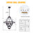 6-light Dimmable Geometric Chandelier