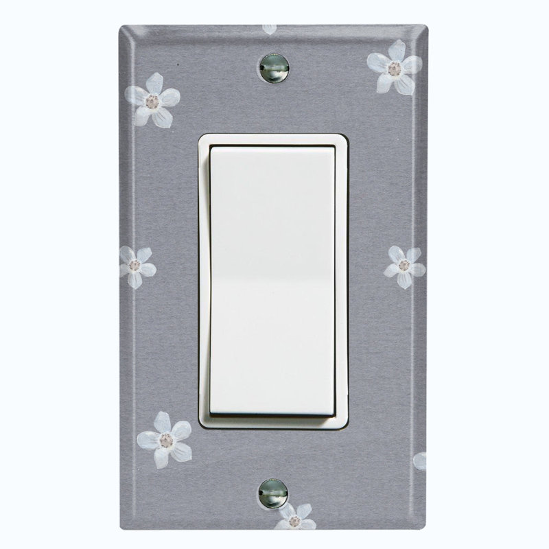 Patterned 1 - Gang Rocker Standard Wall Plate