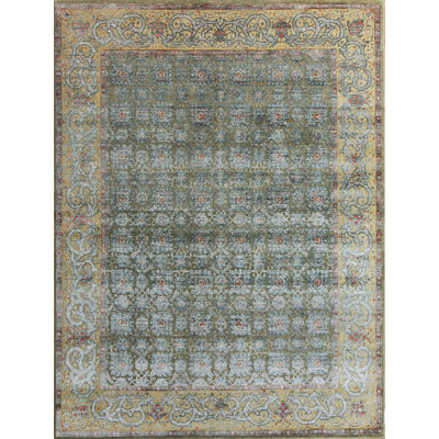 Hand Knotted Area Rug in Camel/Beige
