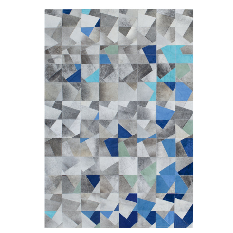 HANDPICKED BY ART HIDE Cowhide Abstract Indoor Rug, Rectangle 2' x 3'