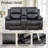 2-Piece Manual Reclining Living Room Sofa Set-338587328
