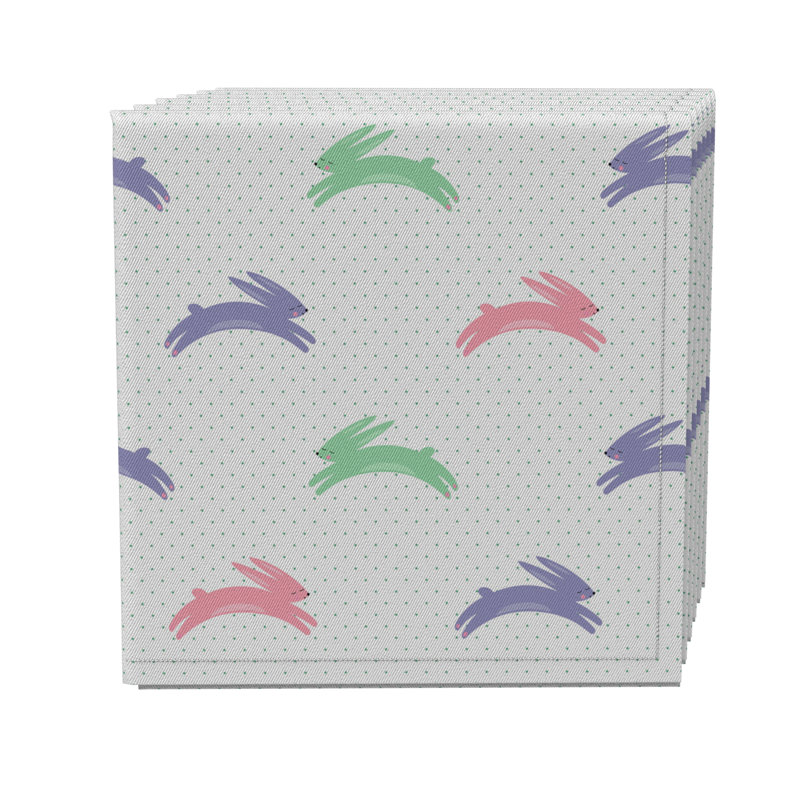 Cotton Twill Polka Dots Square Napkin