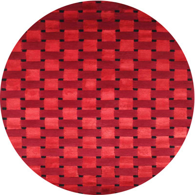 Tapis abstrait rouge