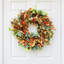 Couronne d'eucalyptus d'automne 24 po, couronne de baies artificielles pour la porte d'entrée