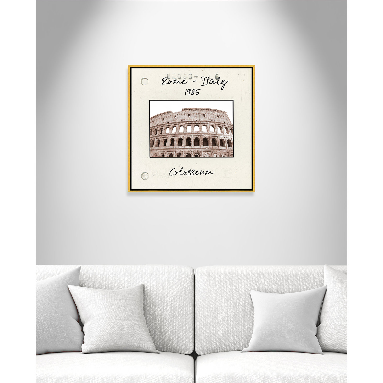 Ritona "Rome, Italy - Colosseum" Print, Gold Floater Framed Canvas, 25.5" H x 25.5" W x 2" D