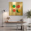 « Escargots Quatre » d'Ann Kelle, tableau mural en métal doré, 91,4 cm x 91,4 cm-133651079