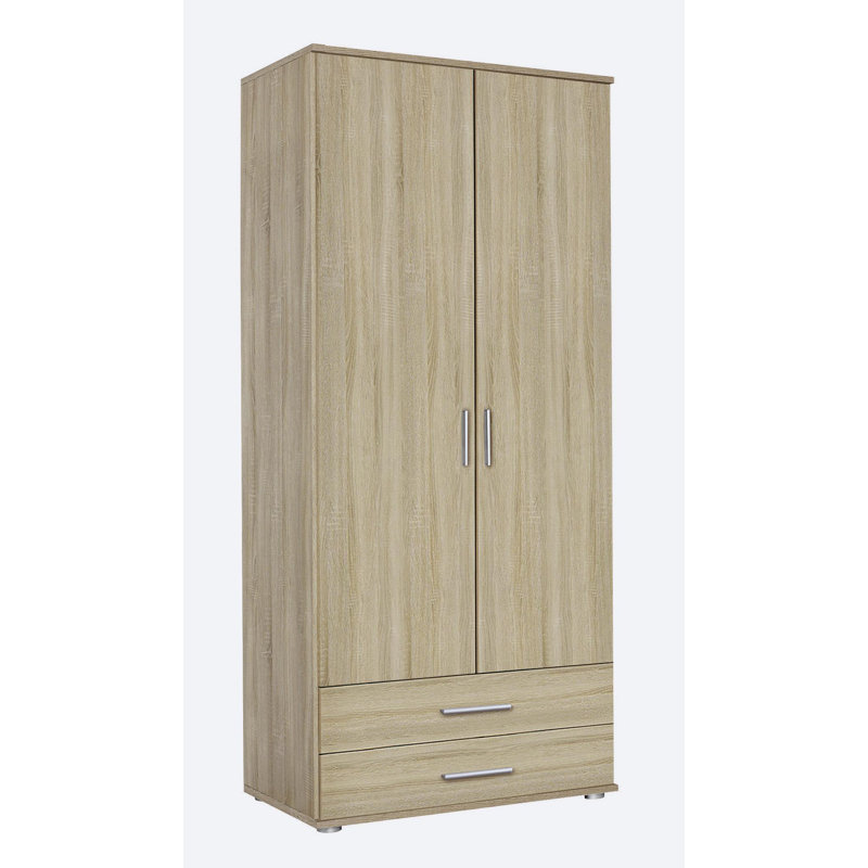 Rasant 2 Door Wardrobe, Light Brown