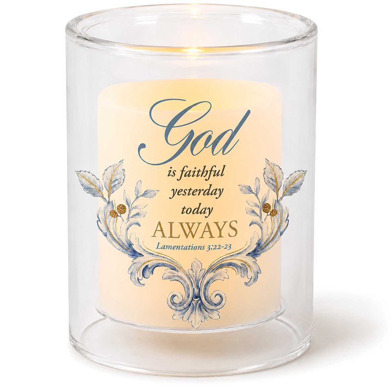 Bougeoir God Is Faithful Votive