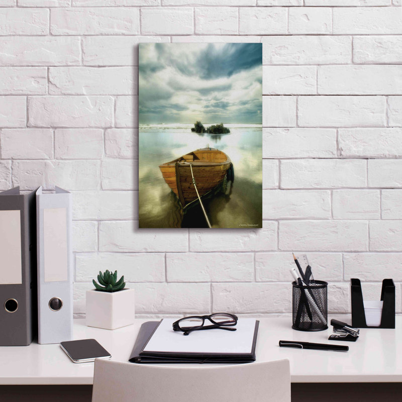 «Devorah The Old Boat On Canvas» par Carlos Casamayor, reproduction, H 18 po x l 12 po x P 0,75 po