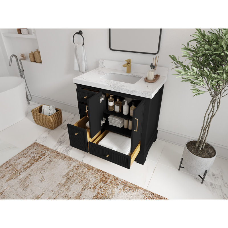 Alys 36'' Single Bathroom Vanity with Top, Empira