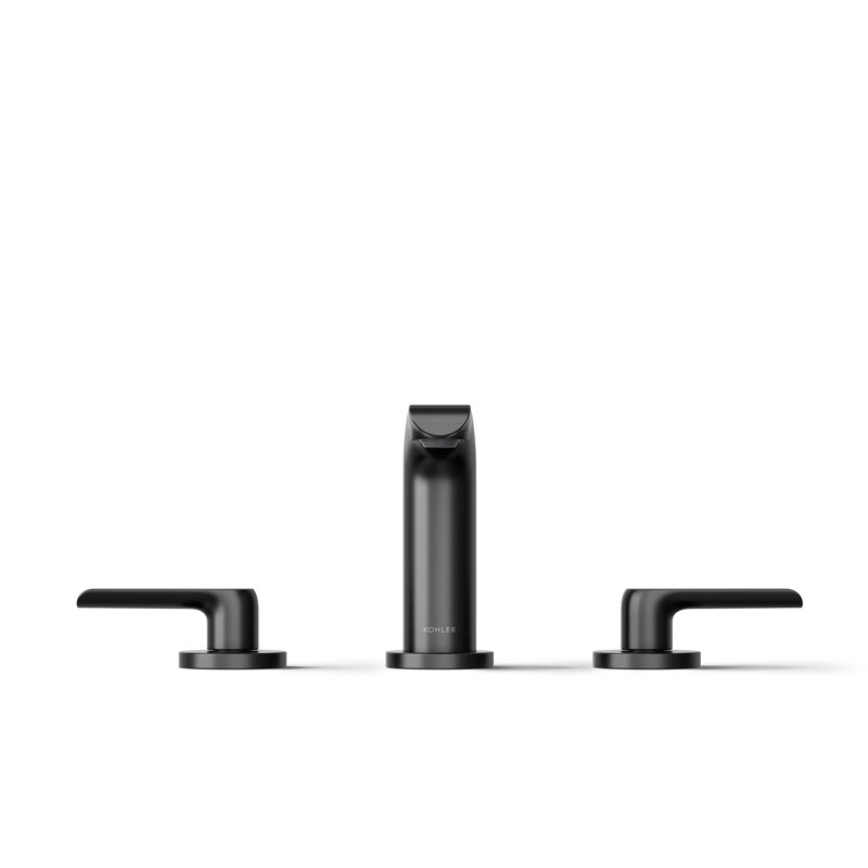 Avid Widespread Bathroom Sink Faucet, Matte Black