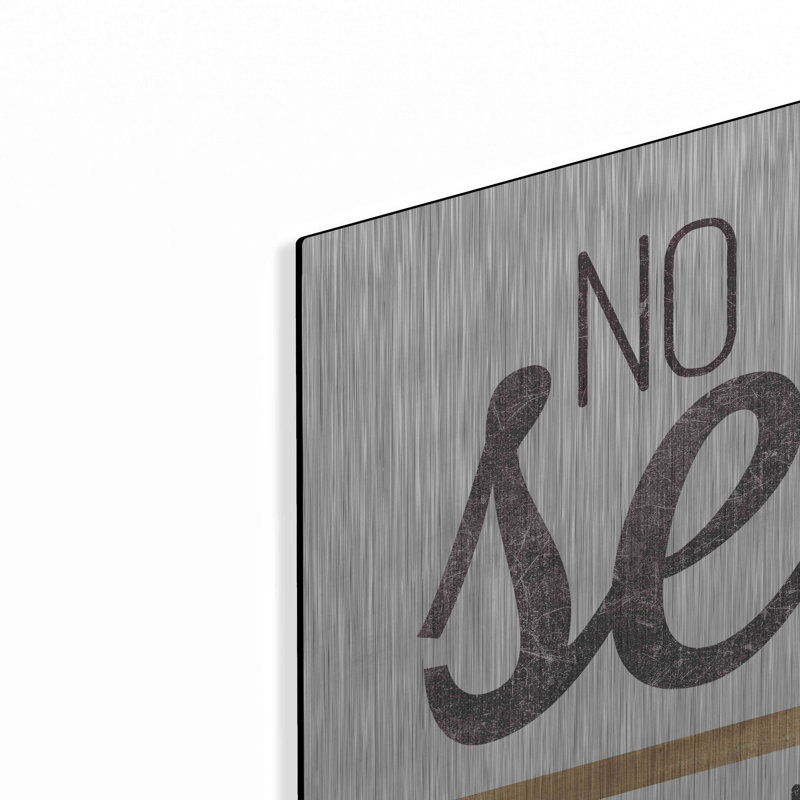 «No Selfies in the Bathroom» par Marla Rae, art mural en métal, H 24 po x l 36 po