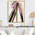 Toile avec cadre flottant or