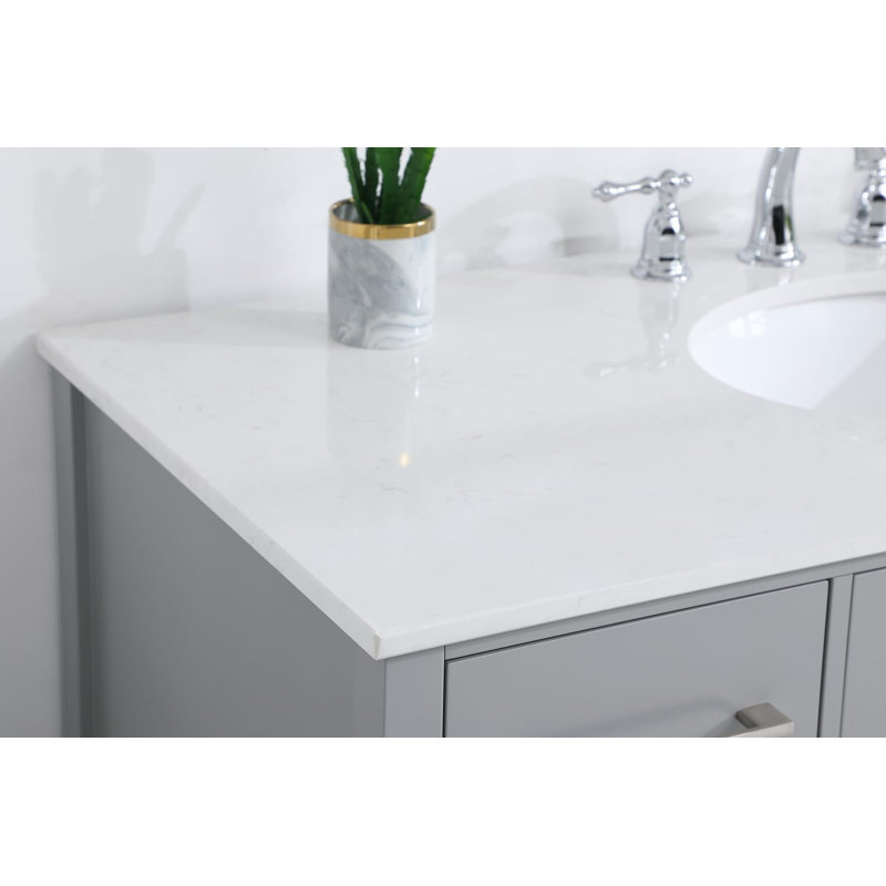 Ensemble de meuble-lavabo simple 48 po Irene, Gris