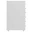 Hartger 28 cm W 6 -Drawer Mobile Stainless Steel Filing Cabinet