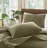 Brooklyn Loom Matte Cotton Velvet Wavy Square Stitch Quilt Set-118624103-118624101