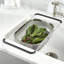 Passoire en acier inoxydable  sur le lavabo