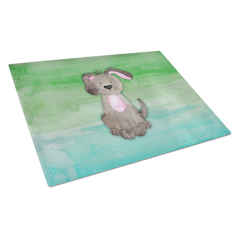 Planche à découper en verre trempé pour chien caroline