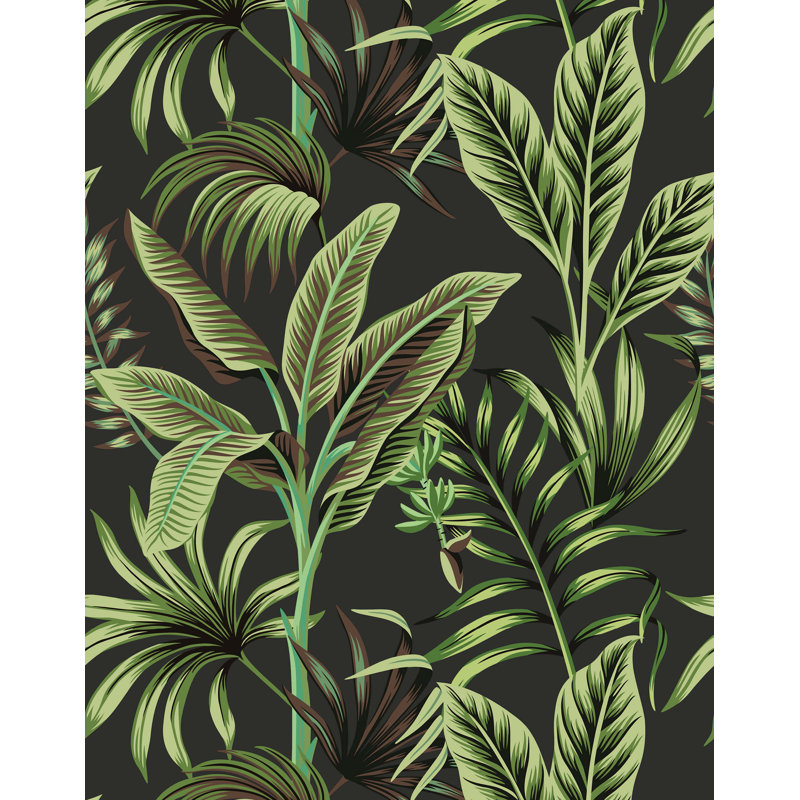 Bold Tropical Wallpaper, Green