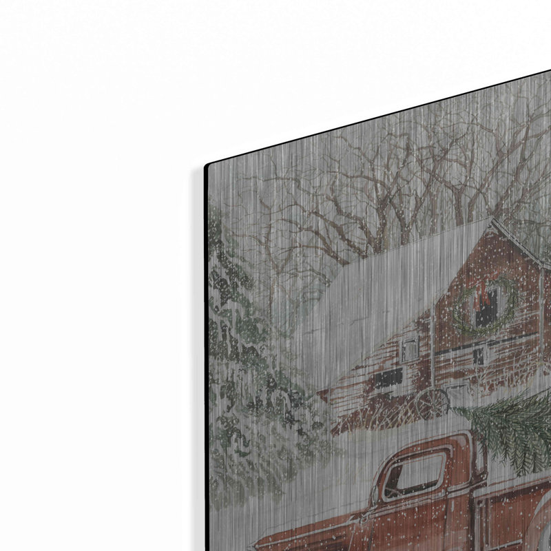 «Down Home Christmas» par Cindy Jacobs, art mural en métal, H 16 po x l 12 po