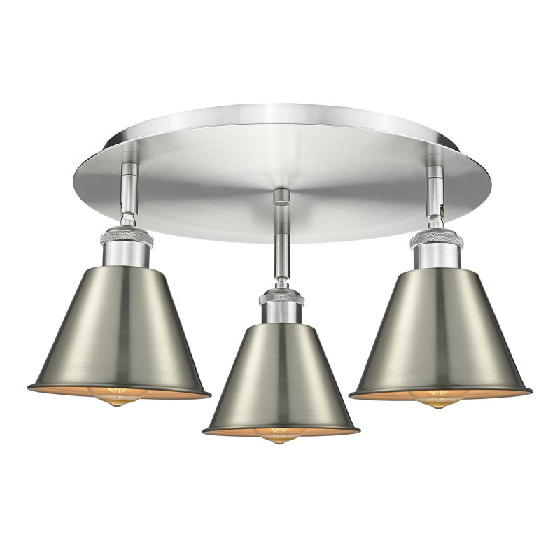 Plafonnier encastré Allare, Nickel satiné, Nickel satiné