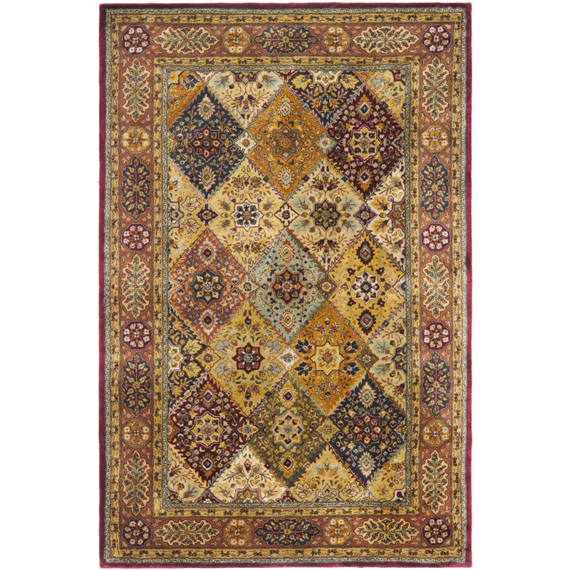 Evie New Zealand Wool Geometric Rug, Rectangle 6' x 9'