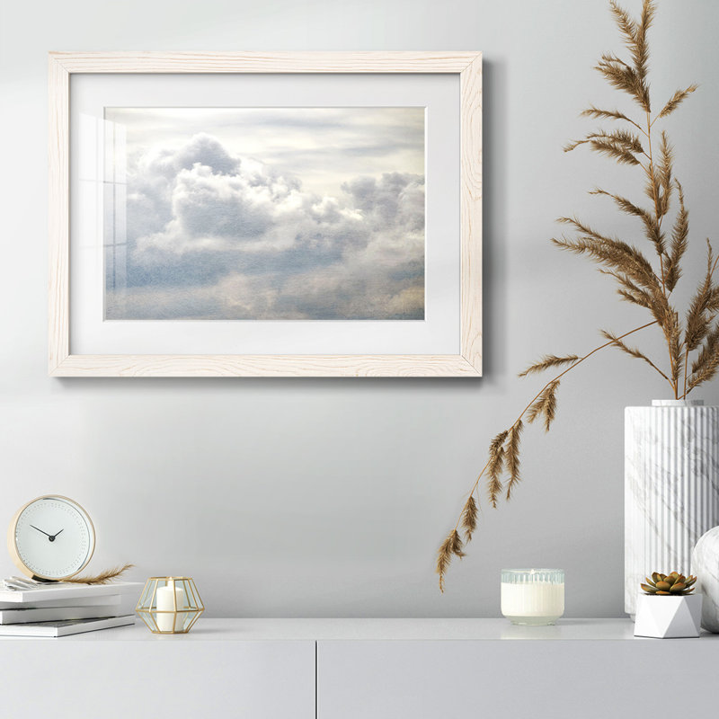 From Above II, reproduction d'art encadrée, H 14 po x l 20 po x P 1,5 po, Blanc
