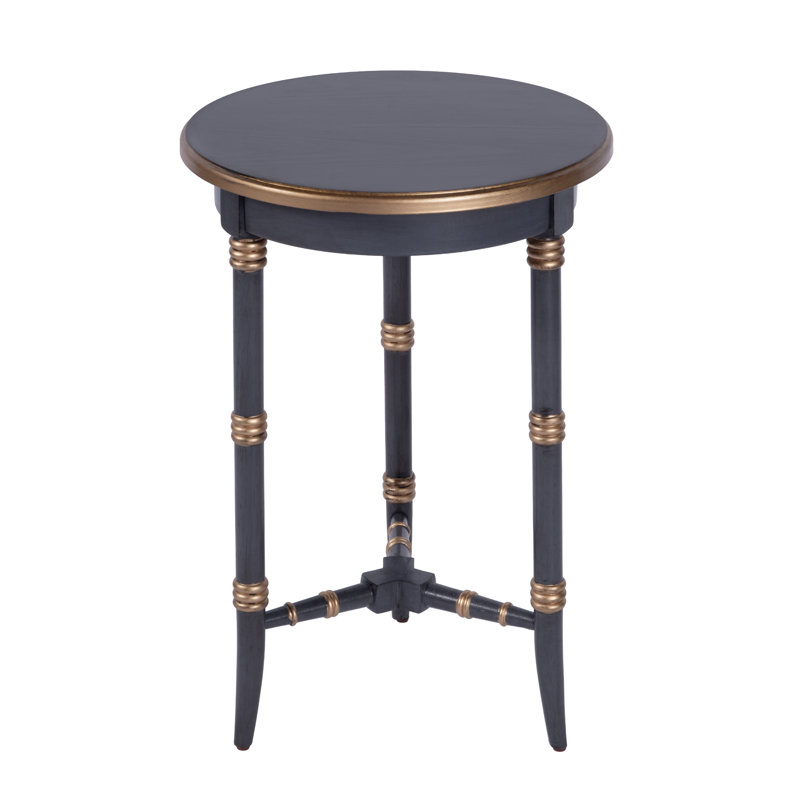 Isla Side Table, Blue & Gold