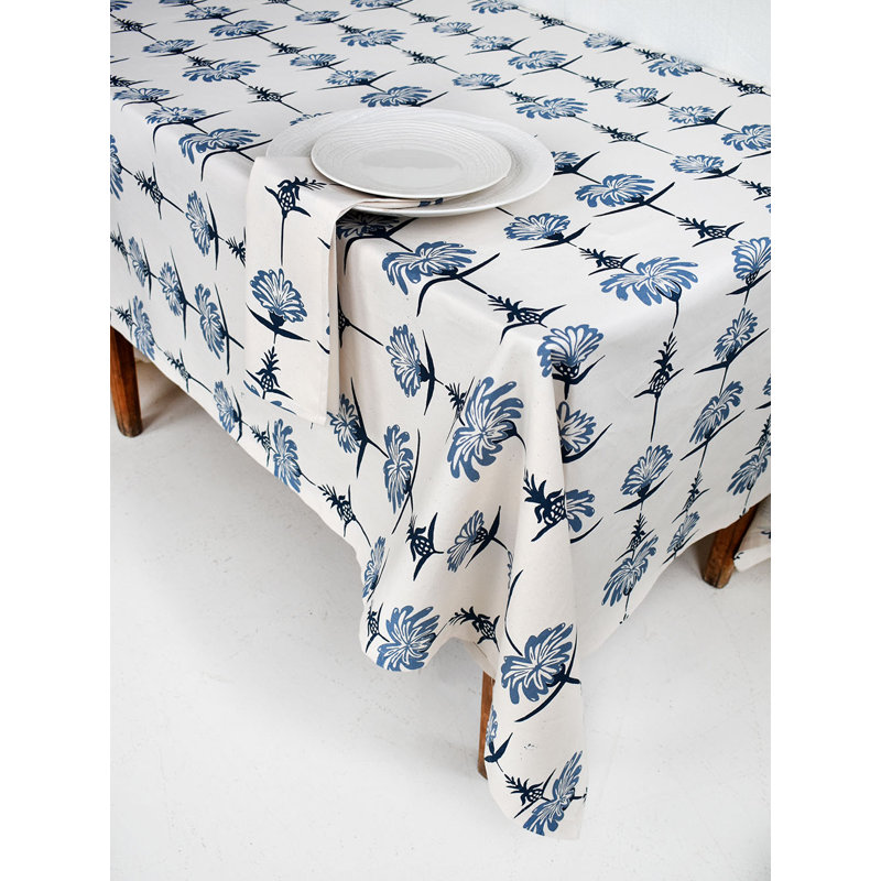 Nappe French Home Tropical Garden, Cramoisi / chartreuse, L 98 po x l 59 po