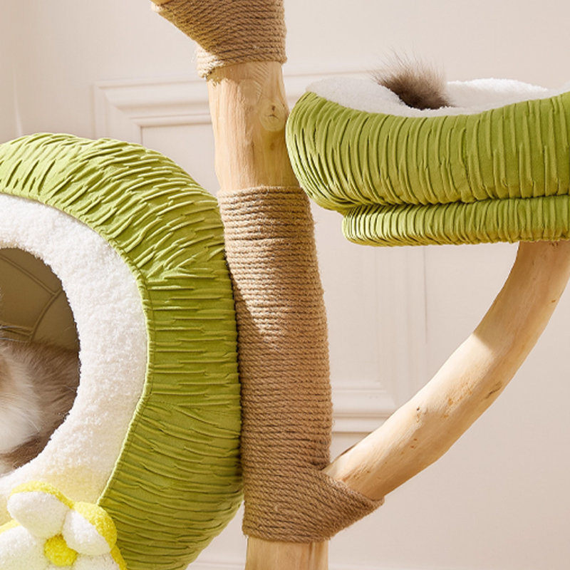 5 Tiers Cat Tree with Condons,Perch,Scratching Posts