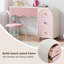 Meuble-lavabo moderne 47,24 po et commode avec tabouret de maquillage