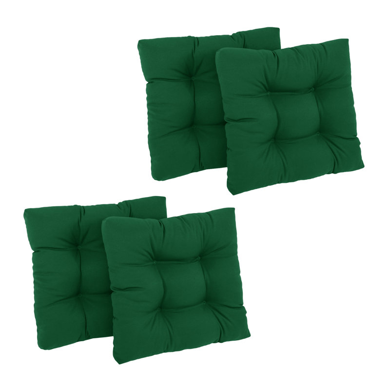 Outdoor 5'' Seat Cushion, Forrest Green Velvet
