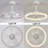 19.69" Crystal Ceiling Fan With Light  And Remote Control