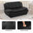 60"Black Faux leather Loveseat Living Room Sofafor Living Room, Living Room Couch Set, Sofa for Bedroom, Apartment, Living Room Furniture Sets 