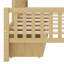 Lit plateforme contemporain en bois avec garde-corps et tiroirs-126553069