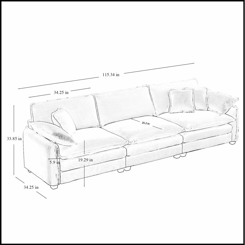 Luxueux canapé modulaire pour le salon, rehaussant le confort et le style avec des coussins moelleux et des matériaux durables