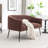 Upholstered Faux Fur Loveseat-1108305445-1108305451