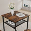 Ensemble de table de bar moderne avec 2 tabourets, dossiers et conception compacte pour les cuisines et les appartements compacts