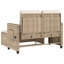 Banc de patio inclinable avec coussins Vidaxl-99049281