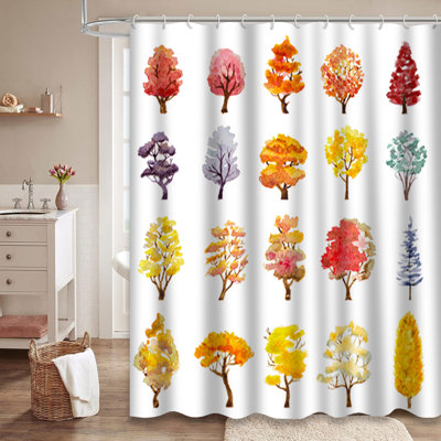 Rideau de douche avec 12 crochets